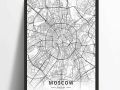 Abstract Art Moscow City World City Map Poster Canvas Painting Nordic Art Prints No Frame.jpg q50